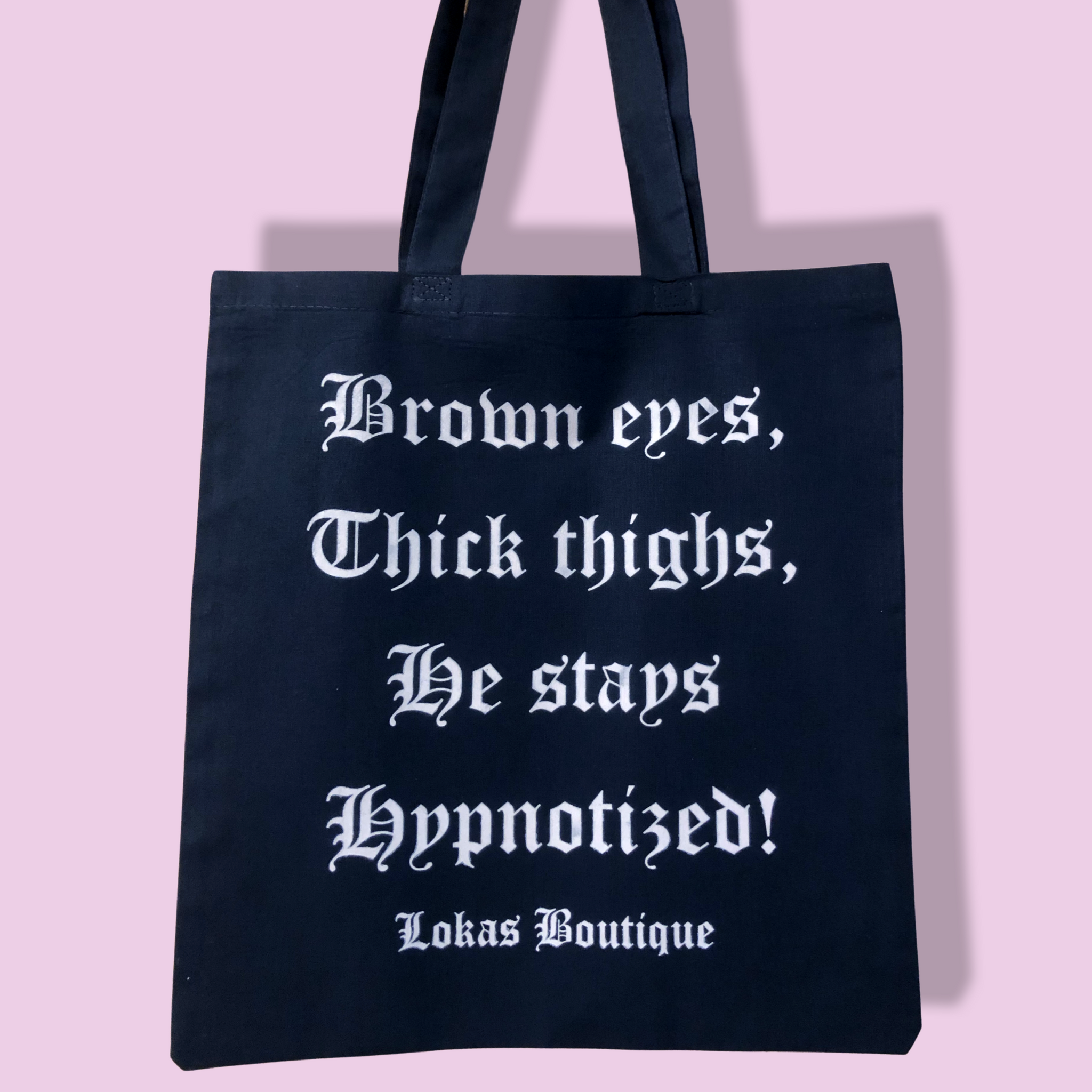 Black- BROWN EYES TOTE.