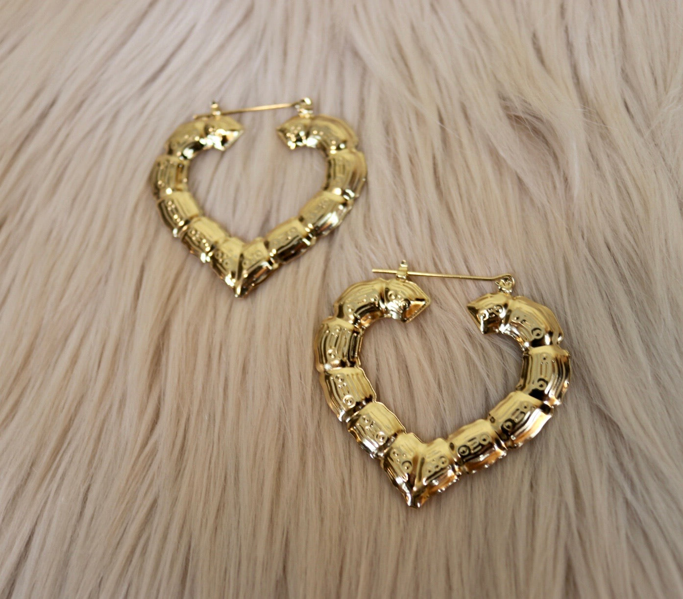 Baby Heart Bamboo Earrings